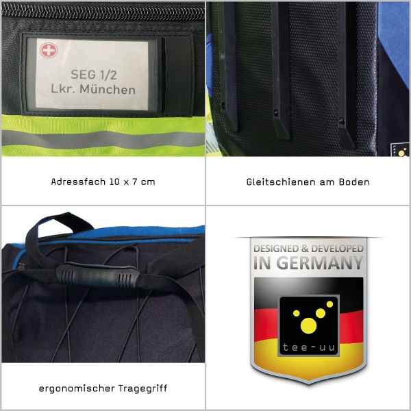 RAGBAG Bekleidungstasche schwarz/blau