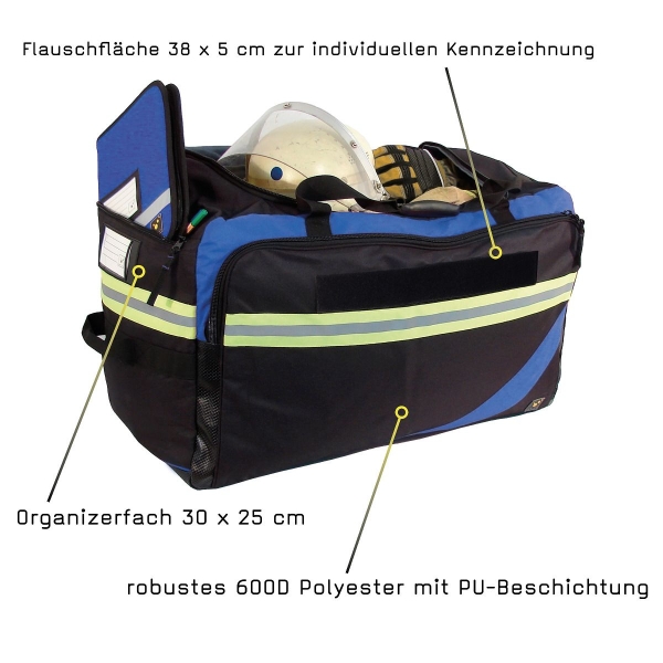 RAGBAG Bekleidungstasche schwarz/blau