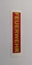 Aufkleber FEUERWRHR 10x2 cm reflektierend gelb