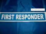 Aufkleber FIRST RESPONDER 30x5cm blau