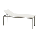 varimed® Untersuchungsliege – Gestell Graualuminium RAL 9007, Polster Weiß