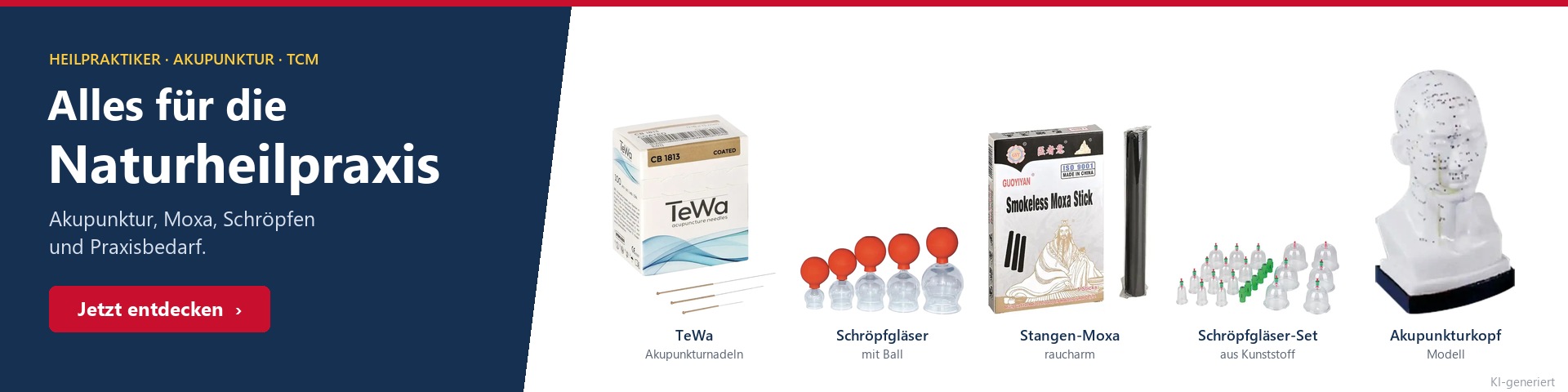 Alles für die Naturheilpraxis – Akupunktur, Moxa, Schröpfen und Praxisbedarf